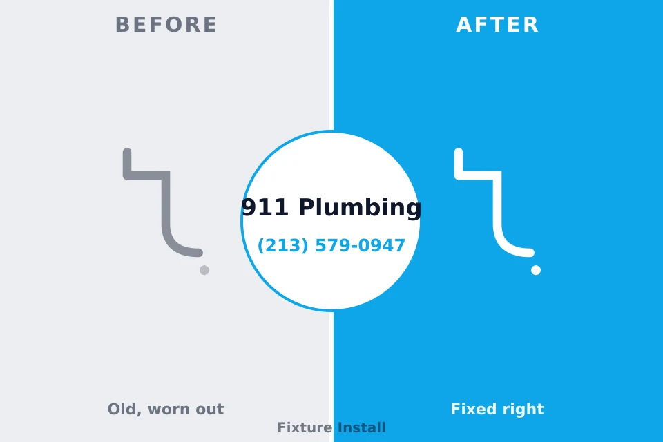 Before and after: plumbing repair Parkville, MO
